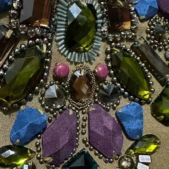 Boden Limited Edition Jeweled Bell Short Sleeve Formal Blouse Top Size 2 US - Picture 6 of 10